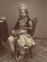 His Highness Maharaja of Rewa, c. 1885–87. Albumen print. CMA, 2016.266.17 