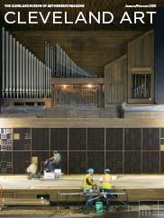 Cover: Contractors sand and finish the new stage in Gartner Auditorium