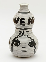 We Are Outlaws (detail), 2022. Yoshitomo Nara. Ceramic. Courtesy of the artist and Pace Gallery